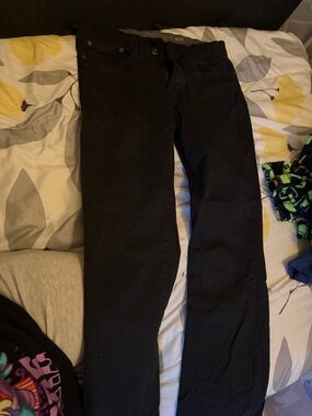 Slim Straight Black Men's Jeans